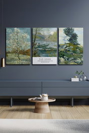 Wallity Ersycnvs14 Set de 3 Pinturas Decorativas en Lienzo Multicolor 40 x 60 cm